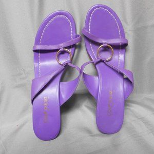 Coup D’Etat purple high heel sandals women’s 9 ½